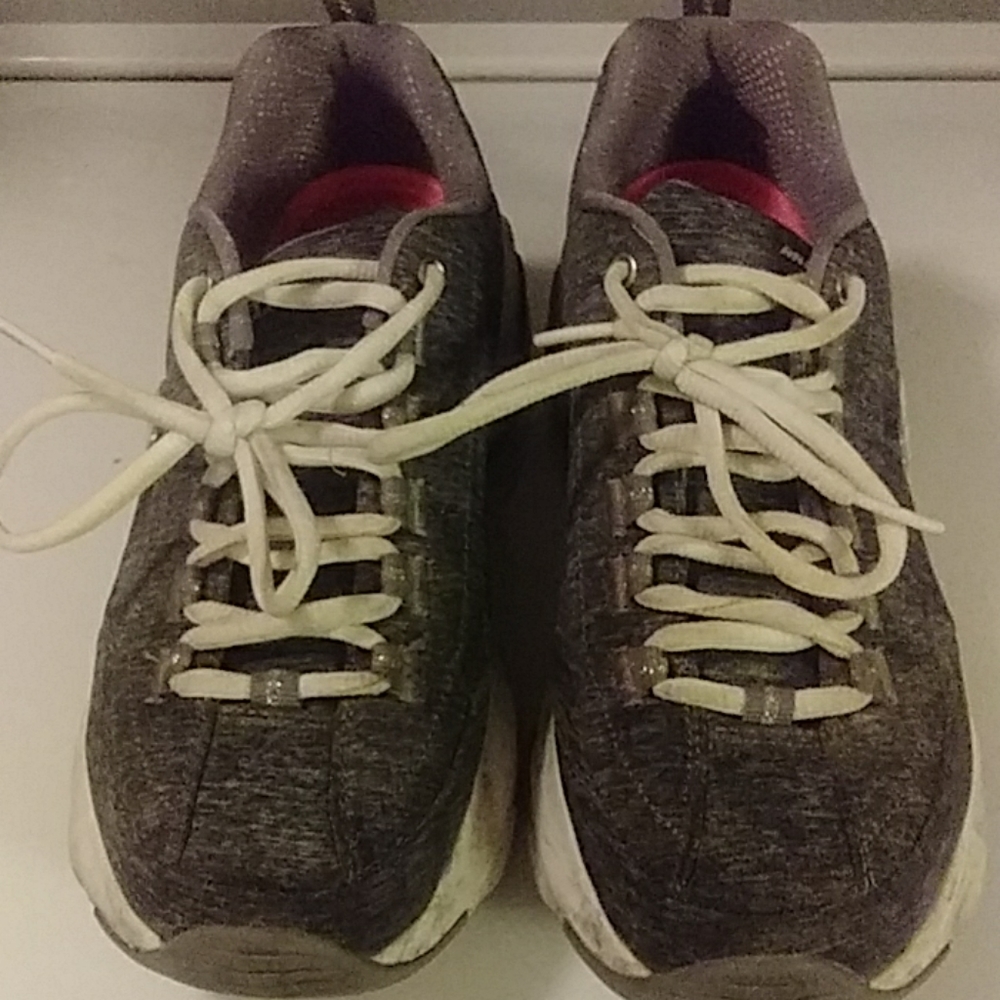 Skechers with air-cooled memory foam sole